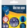 Doctor Who Ansteck Buttons