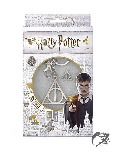 Harry Potter Deathly Hallows Schlüsselanhänger mit Pin Gift Box