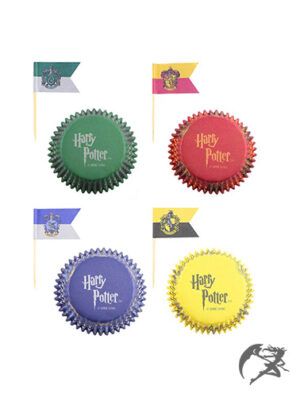 Harry Potter Muffin-Papierförmchen mit Fähnchen