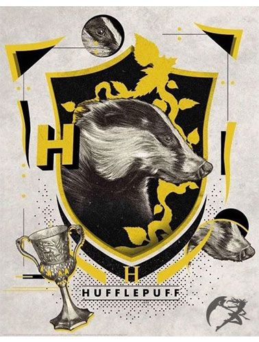Harry Potter Wanddeko Hufflepuff Art Print