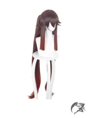 Hu Tao Braun-Rot gemischte Genshin Impact-Perücke