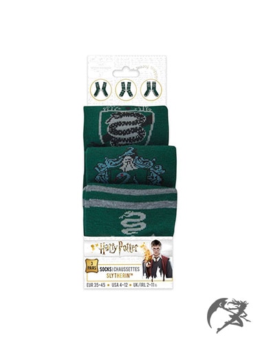 Harry Potter Slytherin Socken 3er Pack