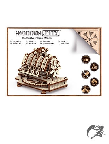 3D Holzbausatz Wooden.City V8 Engine